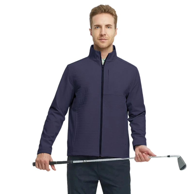 Men's Golf Windbreaker Jacket, Waterproof Windproof Performance Outerwear, Lightweight Warm Multifunctional Jacket for Outdoor Sports