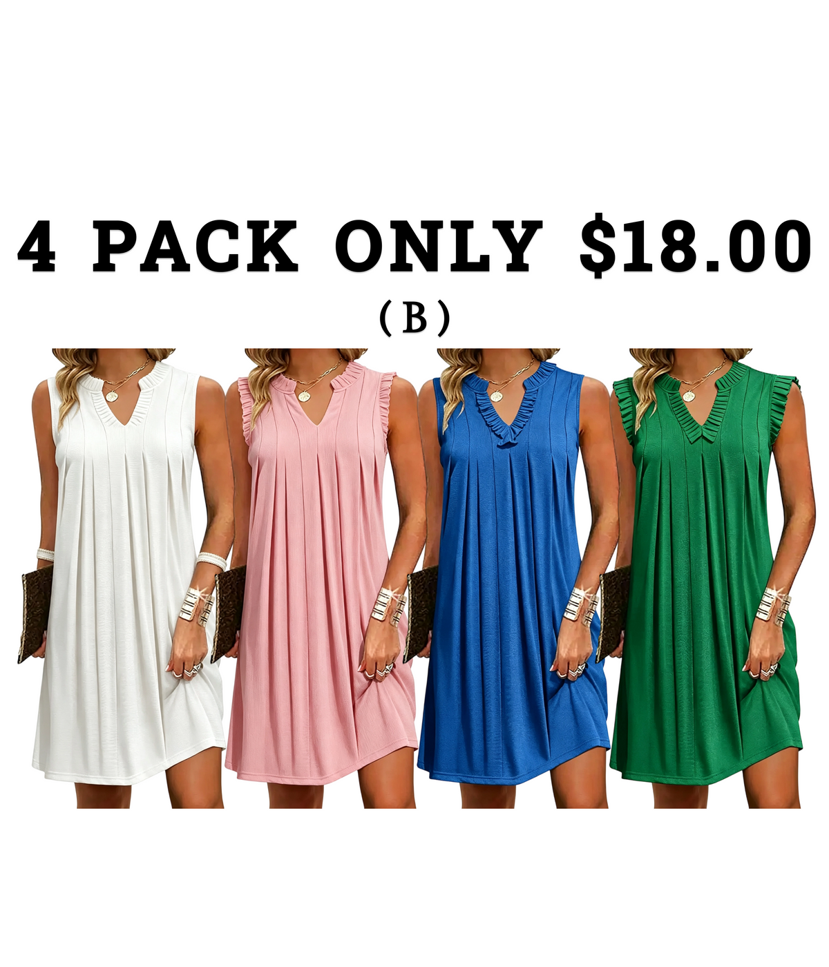 Women's Casual A-Line Dress with Pockets