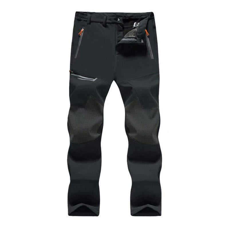 Men's Winter Pants Fleece Lined Ski Snow Pants Water Resistant 4 Zip Pockets Outdoor Work Pants FallFreshness Outdoorfun