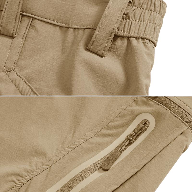 Men's Tactical Pants Water Repellent 8 Pockets Ripstop Hiking Trousers Lightweight Work Pants