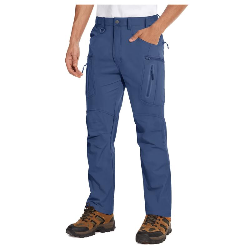 Men's Tactical Pants Water Repellent 8 Pockets Ripstop Hiking Trousers Lightweight Work Pants