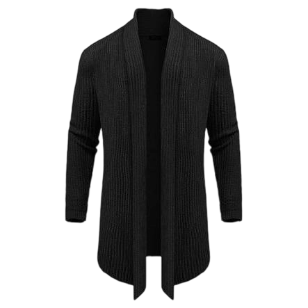 Men’s Shawl Collar Knit Drape Cardigan