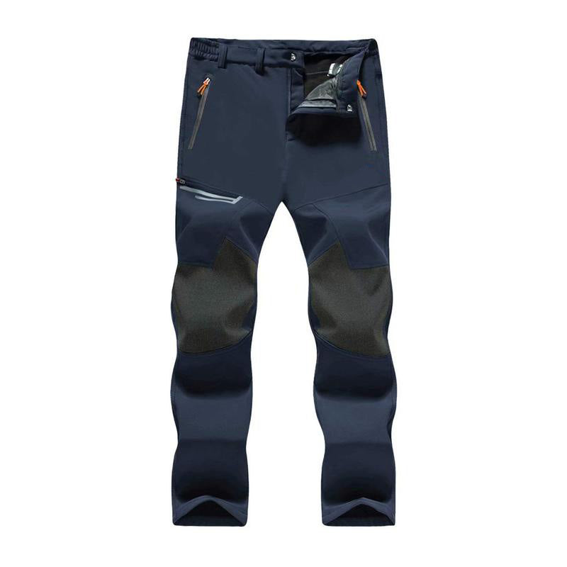 Men's Winter Pants Fleece Lined Ski Snow Pants Water Resistant 4 Zip Pockets Outdoor Work Pants FallFreshness Outdoorfun