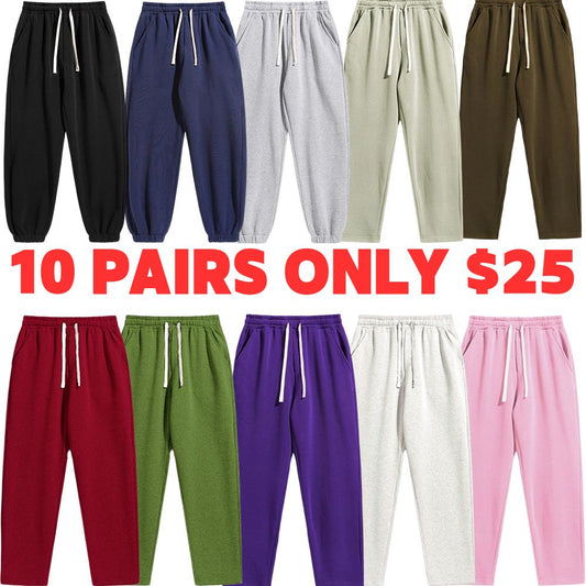 Men's Regular Fit Solid Drawstring Waist Sweatpants, Casual Pocket Design Pants for Fall & Winter, Men's Trousers for Daily Wear, Athleisure Pants