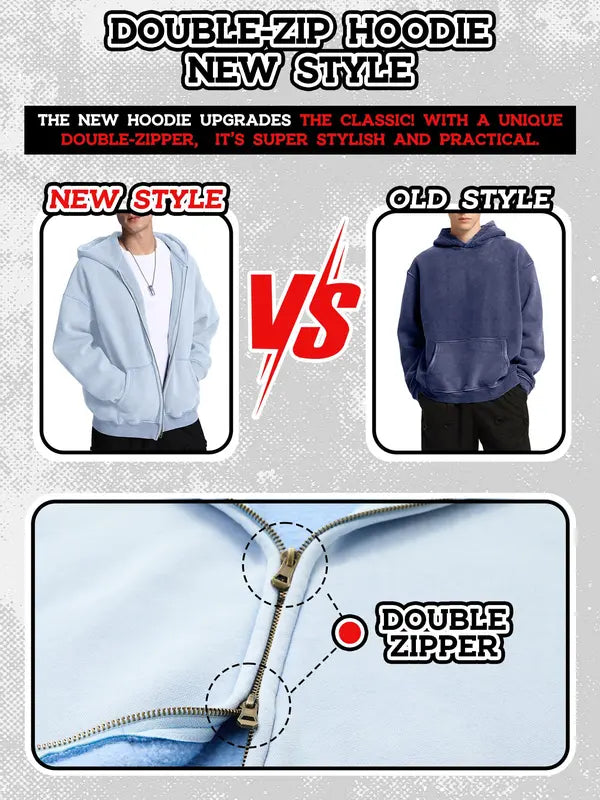 Unisex Fleece Zip-Up Hoodie – Soft, Warm, and Stylish | Available in 8 Colors | Perfect for Casual Wear or Layering