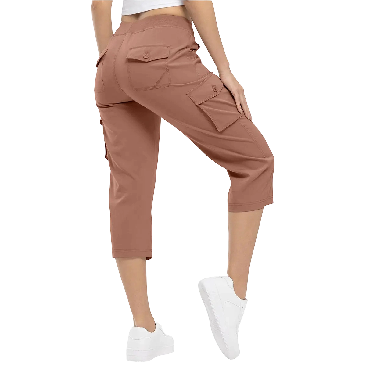 Women's Cargo Pants Plus Size Outdoor Lightweight Capris Casual Trip Loose Shorts