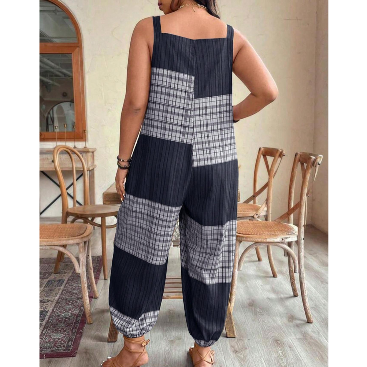 [Plus Size] Slim-Fit, Comfortable, Casual Sleeveless Jumpsuit