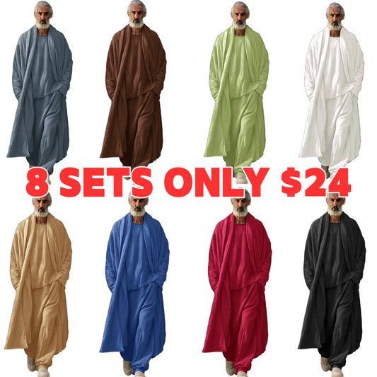 Men’s 3-Piece Stretch Lounge Set – Soft, Simple, Versatile