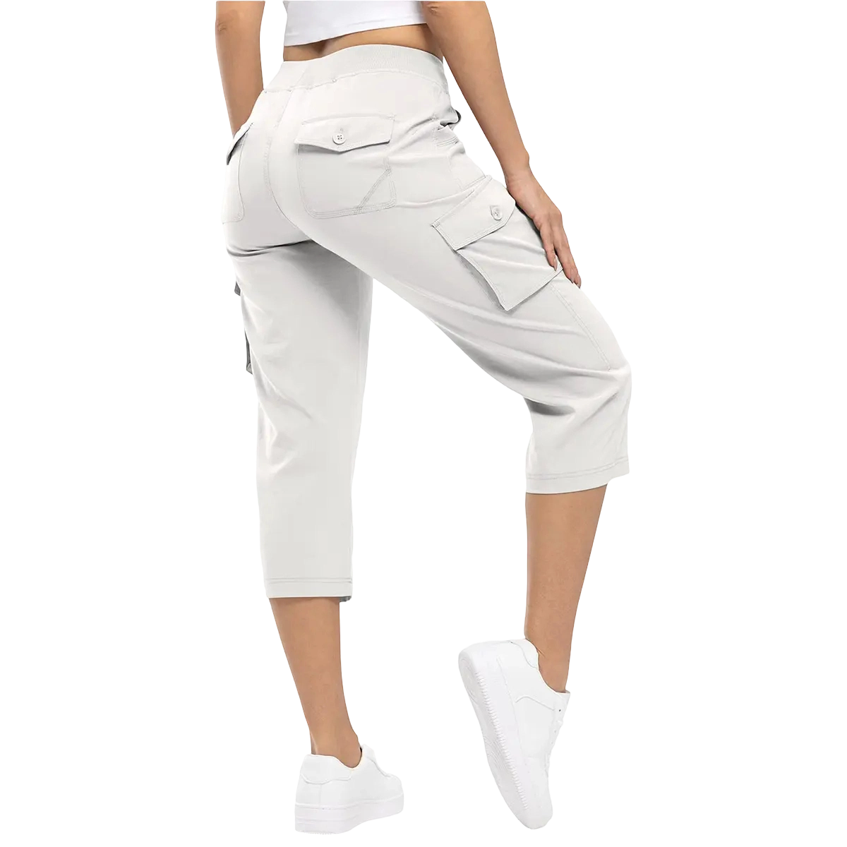Women's Cargo Pants Plus Size Outdoor Lightweight Capris Casual Trip Loose Shorts