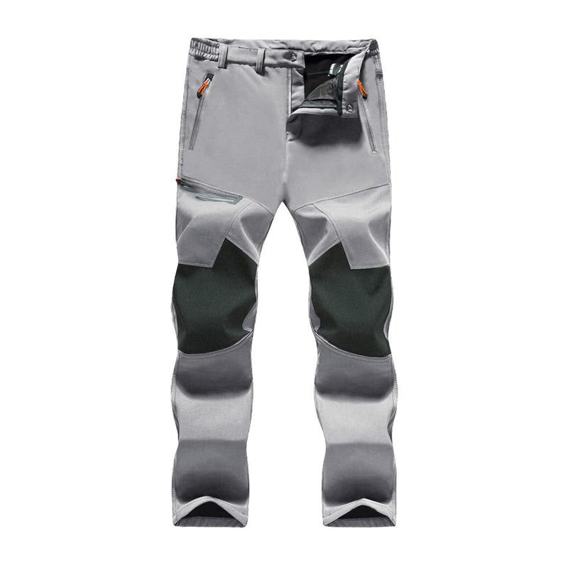 Men's Winter Pants Fleece Lined Ski Snow Pants Water Resistant 4 Zip Pockets Outdoor Work Pants FallFreshness Outdoorfun
