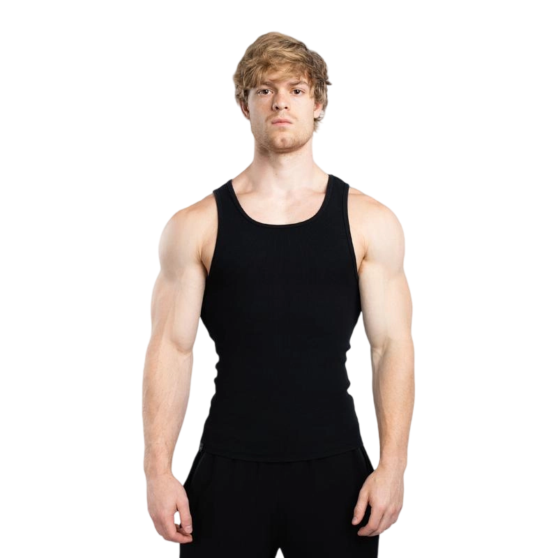 Men's Tank Top Scoop Neck Knit Gym Workout Muscle Tank Undershirt Sleeveless Shirts