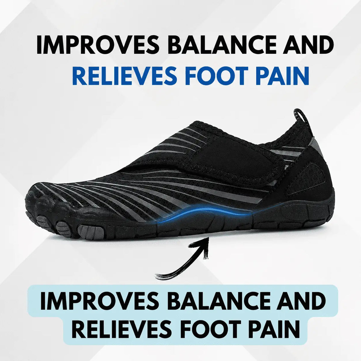 Wide Toe Box Waterproof Barefoot Shoes For Seniors