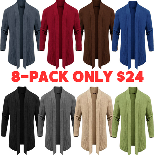 Men’s Shawl Collar Knit Drape Cardigan