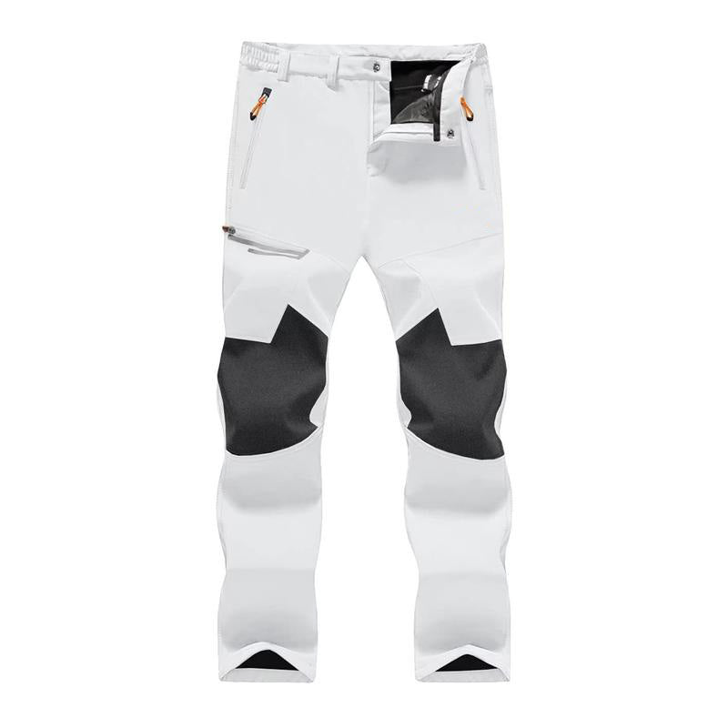 Men's Winter Pants Fleece Lined Ski Snow Pants Water Resistant 4 Zip Pockets Outdoor Work Pants FallFreshness Outdoorfun
