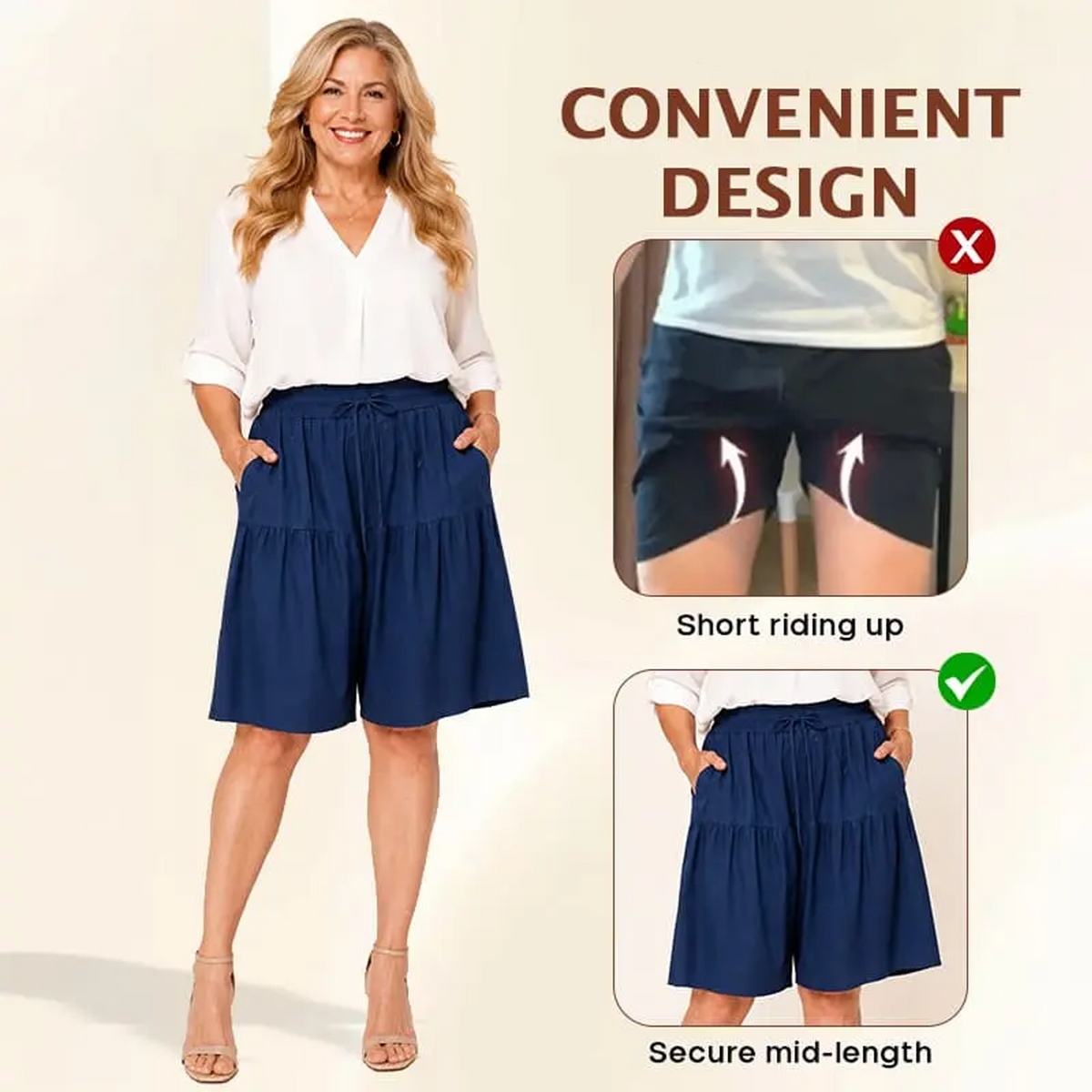 🔥Last Day💥Women's Lightweight Stretch Comfy Flowy Shorts🔥8-Pack Only $24
