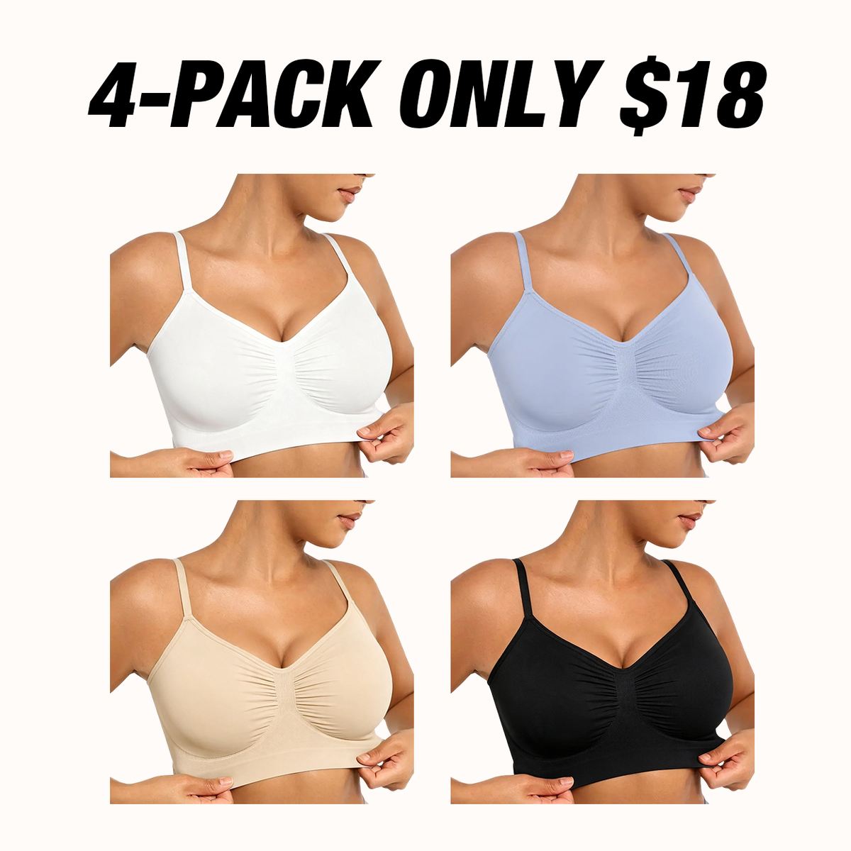🔥Last Day💥Women's Wire-free Comfort Bra🔥8-Pack Only $24