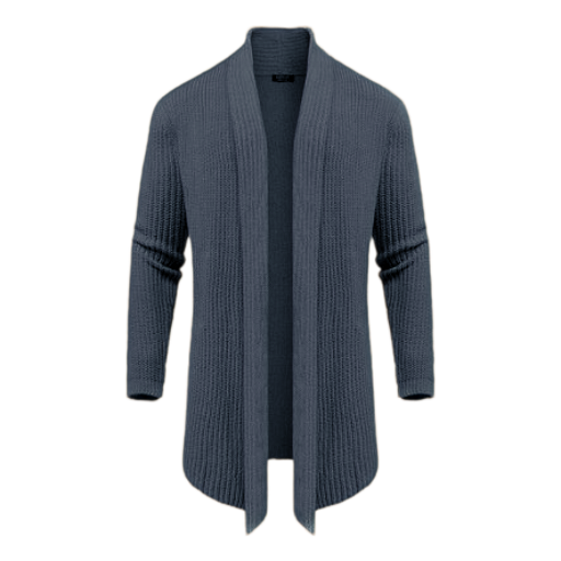 Men’s Shawl Collar Knit Drape Cardigan