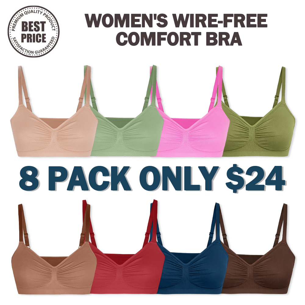 🔥Last Day💥Women's Wire-free Comfort Bra🔥8-Pack Only $24
