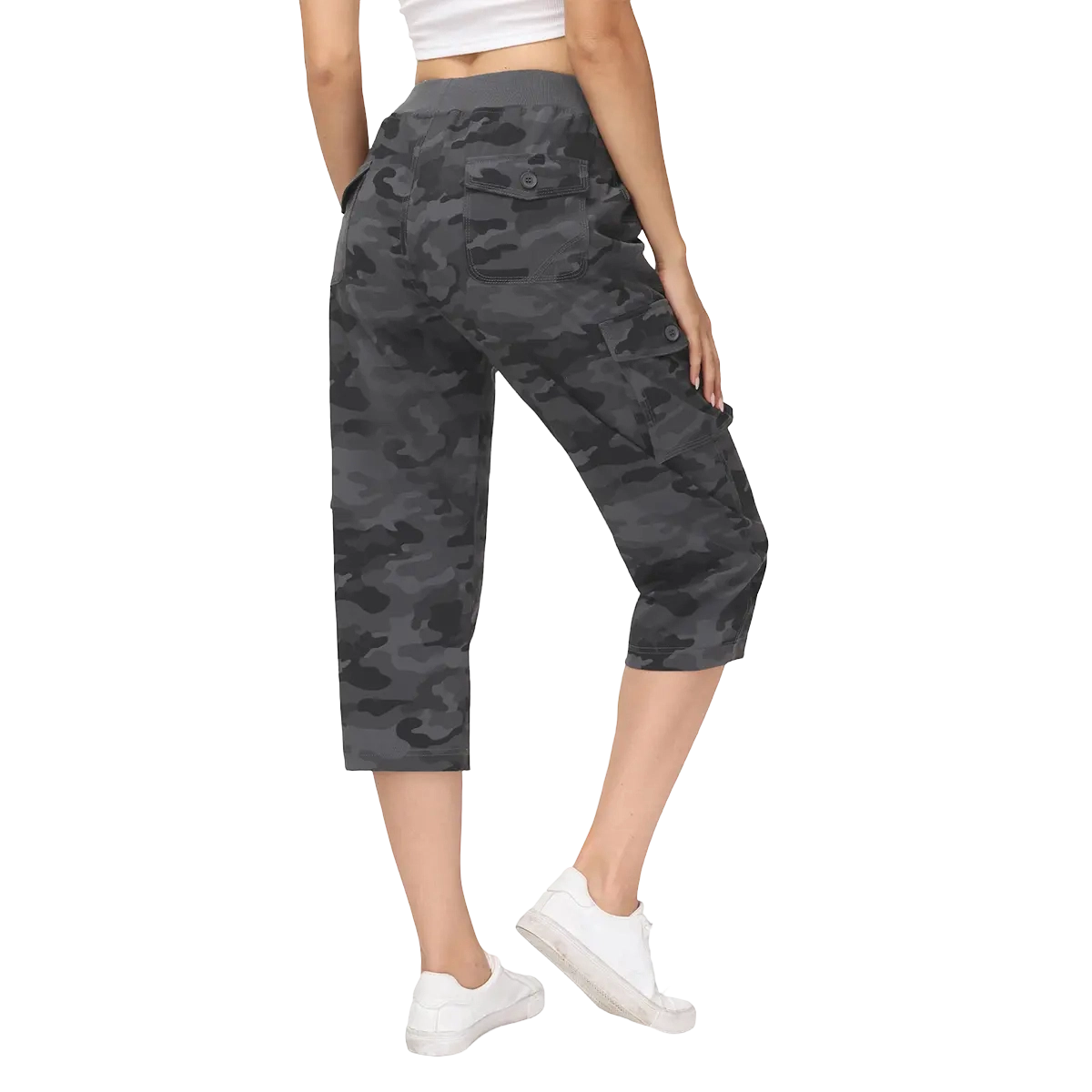 Women's Cargo Pants Plus Size Outdoor Lightweight Capris Casual Trip Loose Shorts