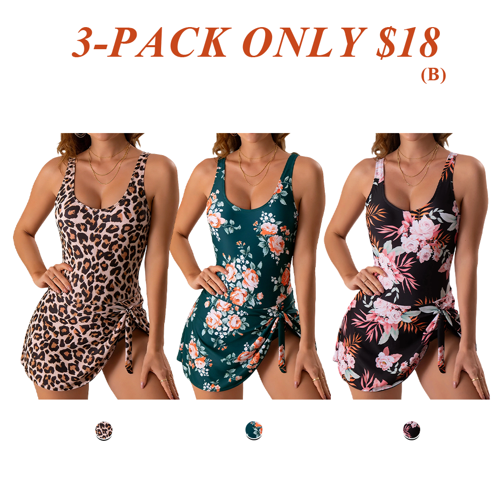Two Piece Swimdress Swimsuits for Women Tummy
