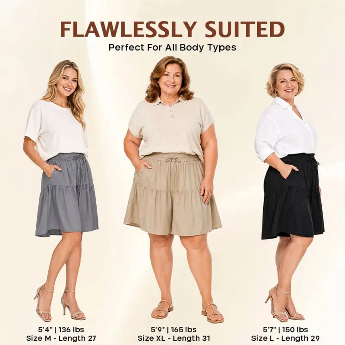 🔥Last Day💥Women's Lightweight Stretch Comfy Flowy Shorts🔥8-Pack Only $24
