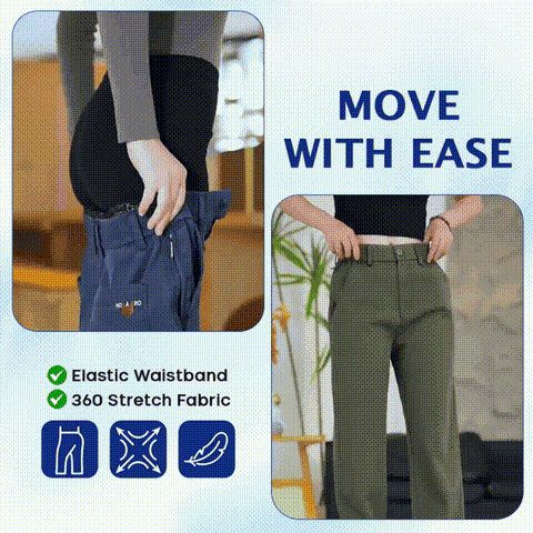 🔥Hot Sale💥Women's Multi-Pocket Stretch Comfort Pants🔥8-Pack - All Colors Included