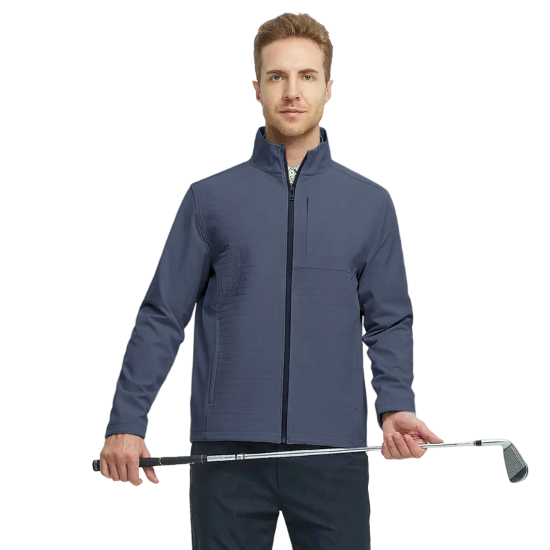 Men's Golf Windbreaker Jacket, Waterproof Windproof Performance Outerwear, Lightweight Warm Multifunctional Jacket for Outdoor Sports