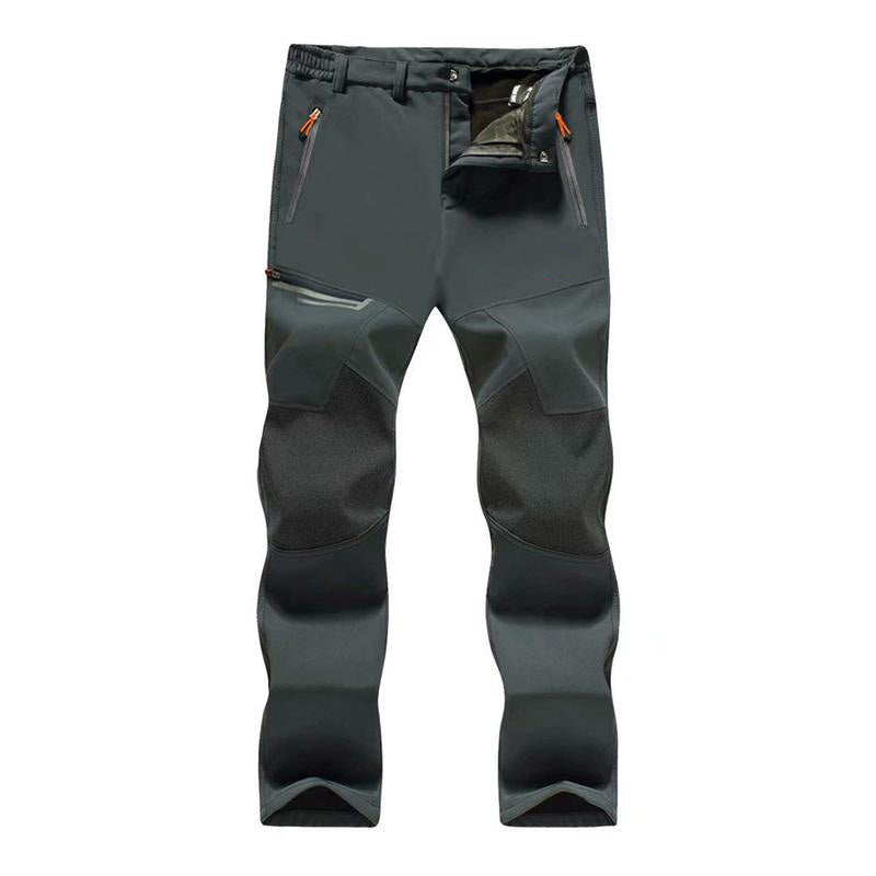 Men's Winter Pants Fleece Lined Ski Snow Pants Water Resistant 4 Zip Pockets Outdoor Work Pants FallFreshness Outdoorfun