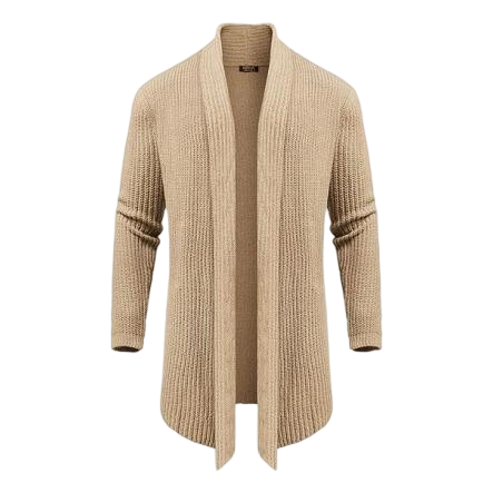 Men’s Shawl Collar Knit Drape Cardigan