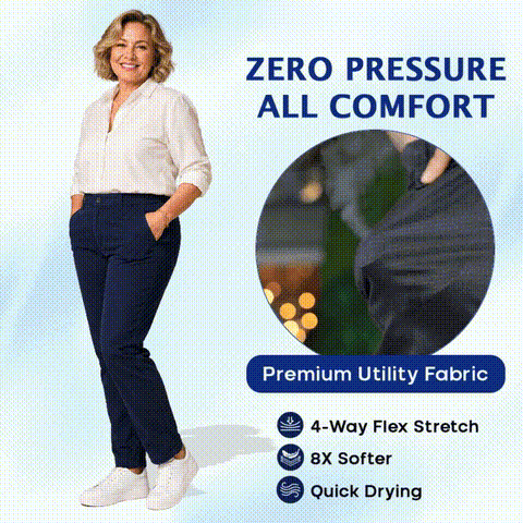 🔥Hot Sale💥Women's Multi-Pocket Stretch Comfort Pants🔥8-Pack - All Colors Included