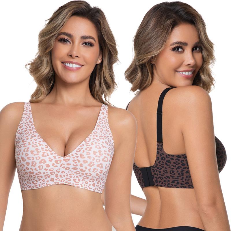 Women's Wireless Seamless Jelly Bra Deep V