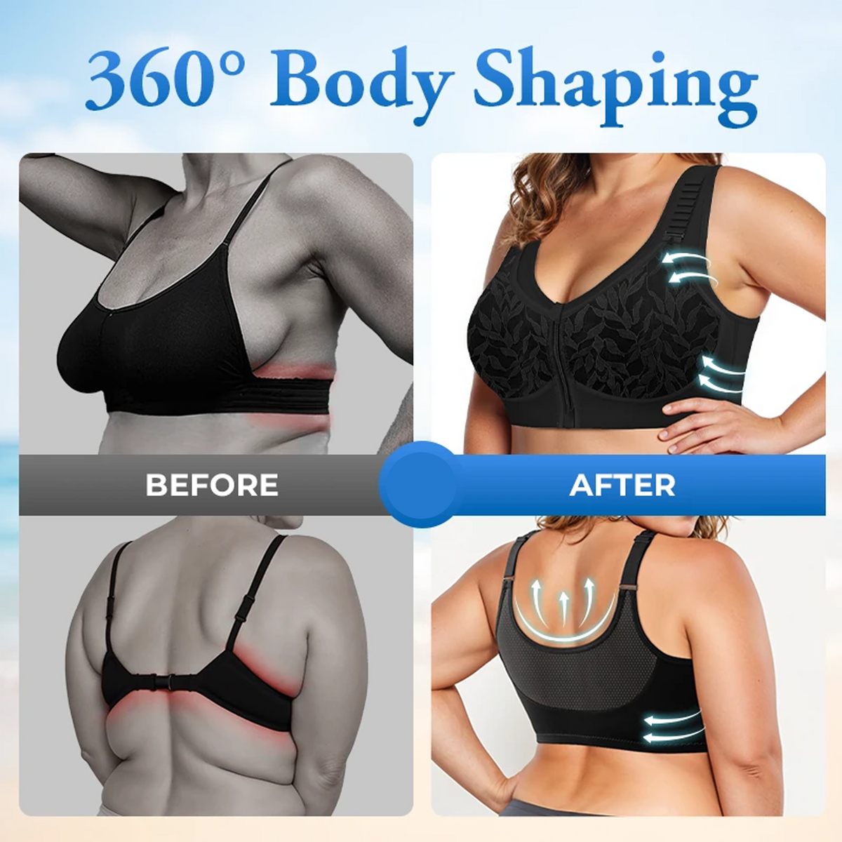 🔥Last Day💥Ultimate Lifting Bounce Control Front Zipper Bra🔥8-Pack Only $24