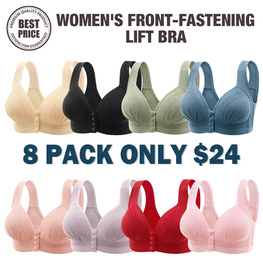 🔥Last Day💥Women's Front-Fastening Lift Bra🔥8-Pack Only $24