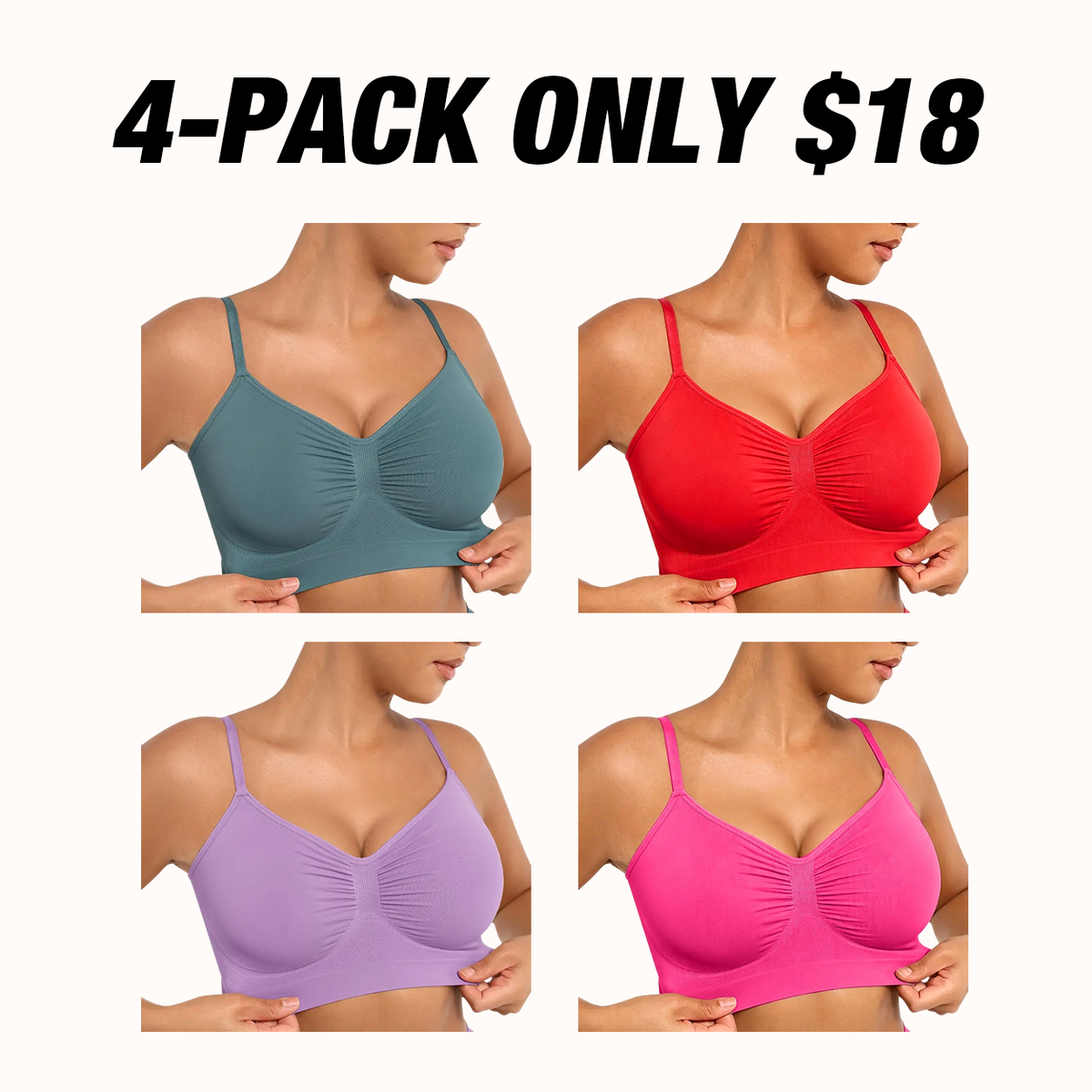 🔥Last Day💥Women's Wire-free Comfort Bra🔥8-Pack Only $24