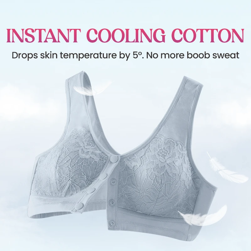 🔥Last Day💥Front Closure Breathable Cotton Lifting Bra for Seniors🔥8-Pack Only $24