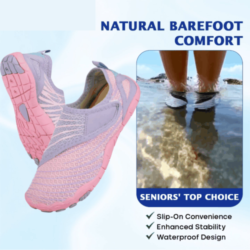 Wide Toe Box Waterproof Barefoot Shoes For Seniors