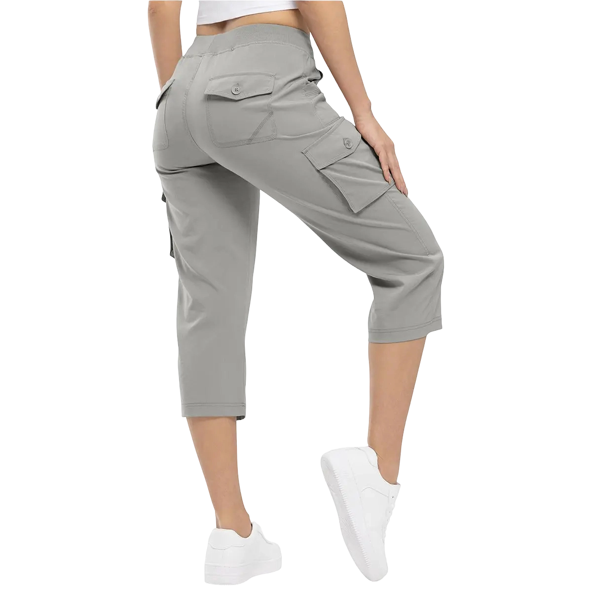 Women's Cargo Pants Plus Size Outdoor Lightweight Capris Casual Trip Loose Shorts
