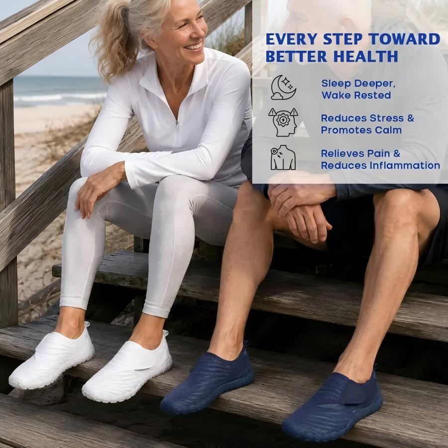 Wide Toe Box Waterproof Barefoot Shoes For Seniors