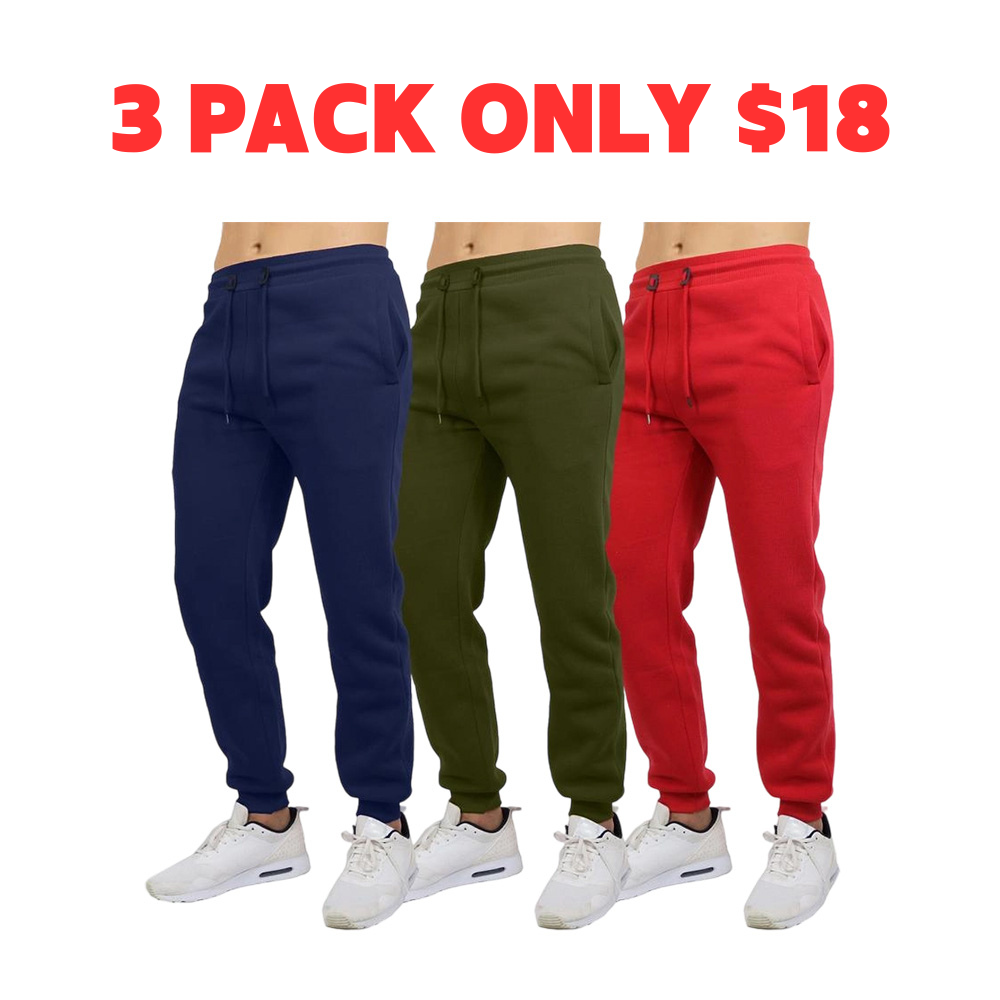 Men's Slim Fit Fleece Lined Joggers